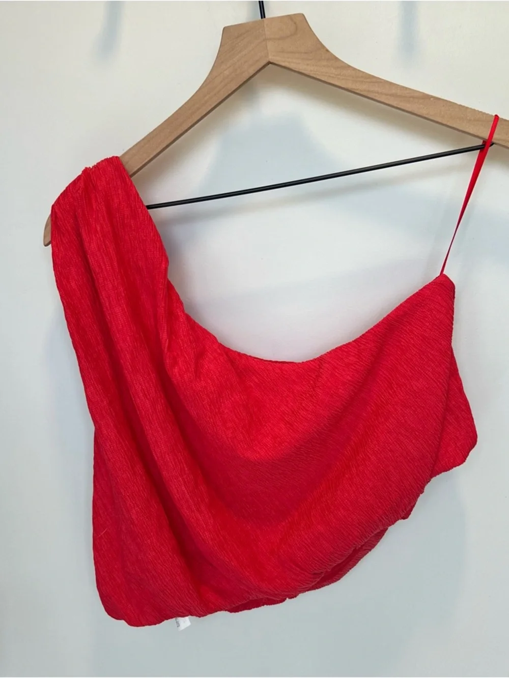 NWT Abercrombie & Fitch Women's Two Piece Red One-Shoulder Maxi Skirt Set - L